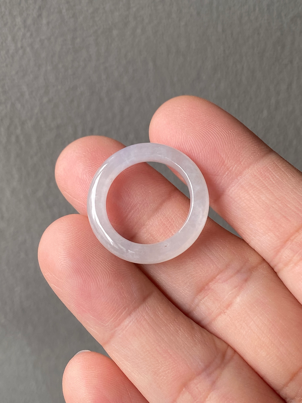 Thumbnail: US#5.65 Type A Translucent Jadeite Ring