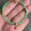 Thumbnail: 925 Silver Gold Plated Type A Translucent Mini Green Jadeite  Beads Bracelet