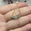 Thumbnail: 14K Gold Filled Translucent Jade Beads Chain Ring