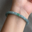 Thumbnail: 62.3MM Type Bluish Green Carved Flowers Jadeite Bangle