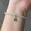 Thumbnail: Type A Icy Jadeite Beads Bracelet with Charm