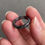 Thumbnail: US#6.3 Type A Translucent Greyish Black Mix Jadeite Ring