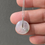 Thumbnail: 18K White Gold Type A Icy Jadeite Disc Pendant