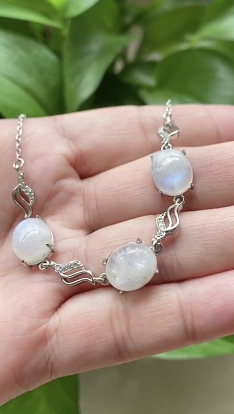 Thumbnail: 925 Silver MoonStone Bracelet