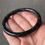 Thumbnail: 57.4MM Type A Greyish Black Jadeite Bangle
