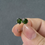 Thumbnail: 925 Silver Diopside Ear Studs
