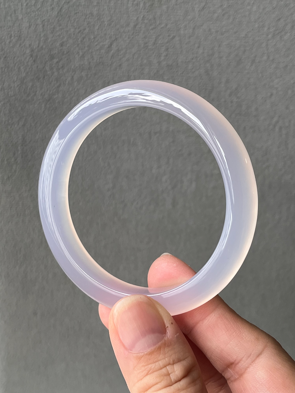 Thumbnail: 55MM Translucent Agate Bangle