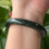 Thumbnail: 55MM Type A Dark Green Round Jadeite Bangle