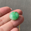 Thumbnail: Type A Bright Green Mix Carved Jadeite Barrel