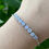 Thumbnail: 925 Silver Translucent Light Lavender Jade Bracelet
