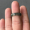 Thumbnail: US#6.75 Translucent Dark Bluish Green Mix Jadeite Ring