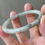 Thumbnail: 53.6MM Type A Light Greyish Black Jadeite Bangle