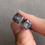 Thumbnail: 925 Silver Type A Translucent Greyish Black Jadeite Studs