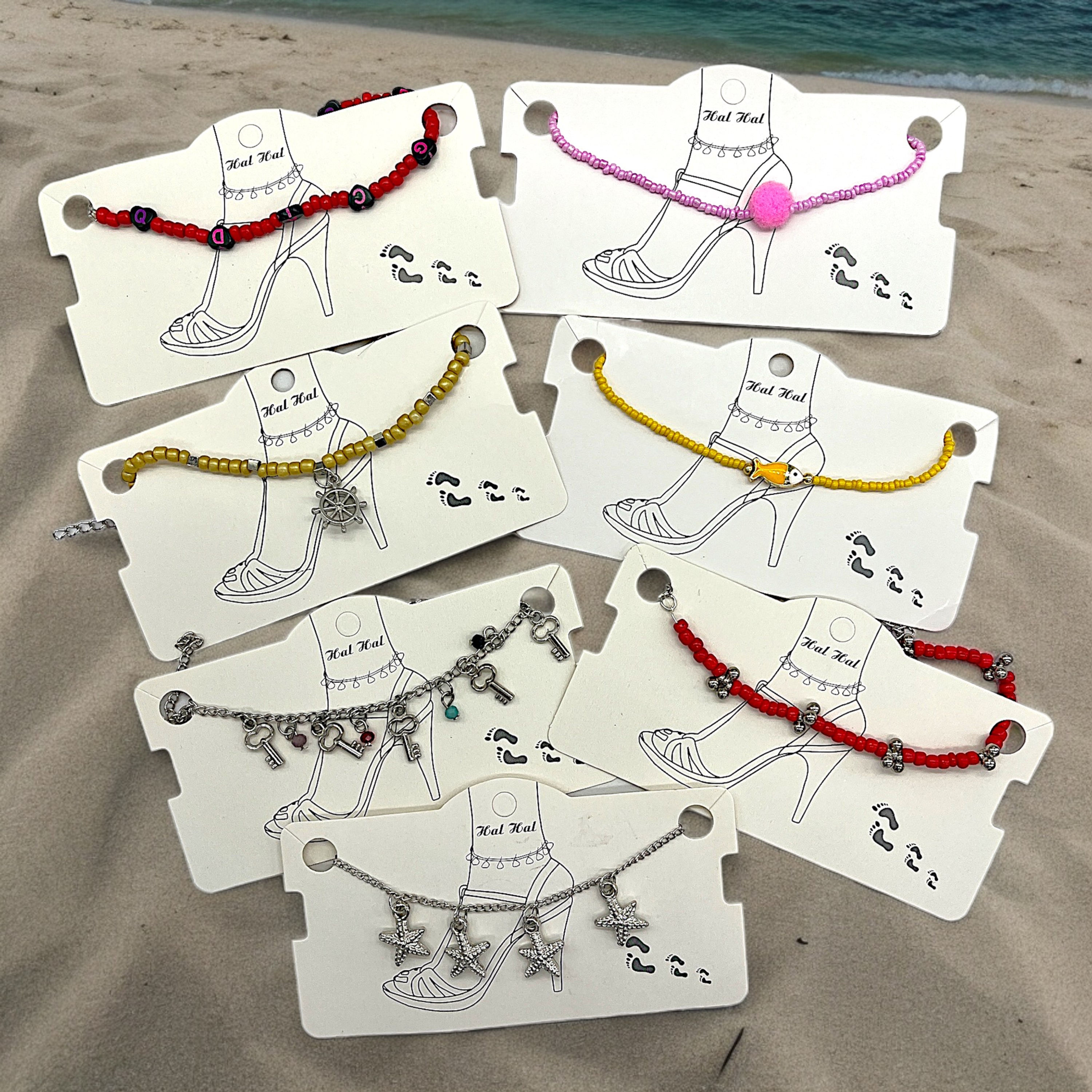 Mixed Anklet Types (24 Pcs x $0.35)