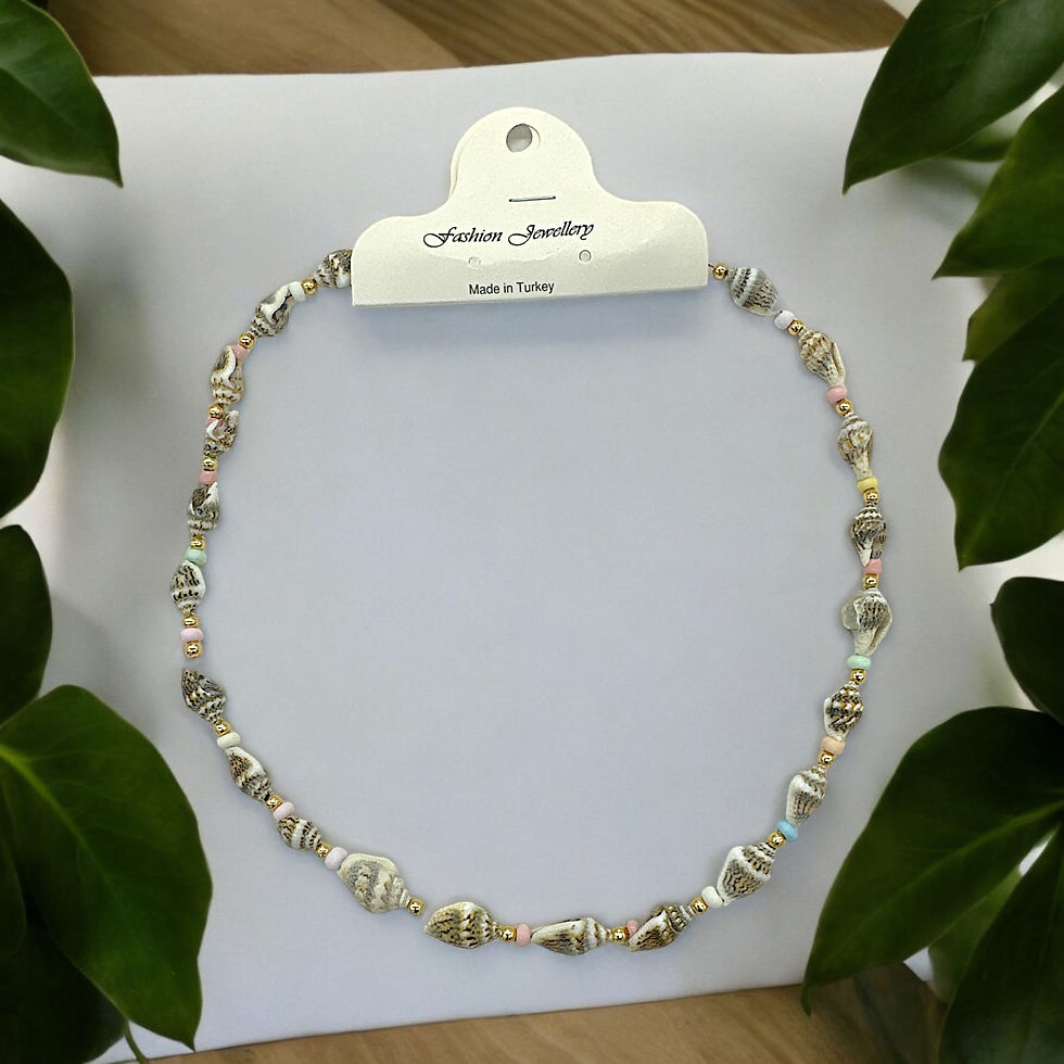 Mixed Seashell Beaded Necklace (12 Pcs x $0.70)