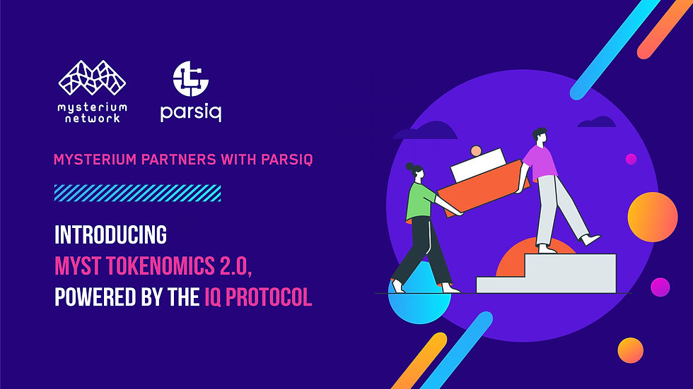Introducing $MYST Tokenomics 2.0, powered by the IQ Protocol