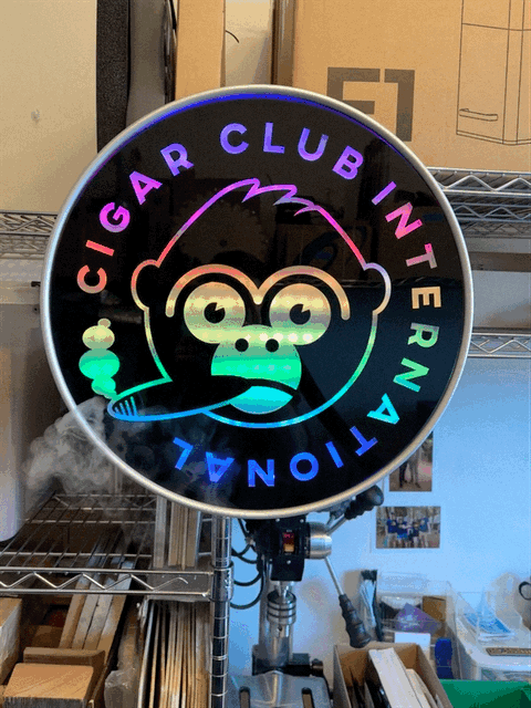 Cigar Club LED Sign GIF