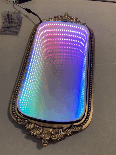 Infinity Mirror Tray GIF