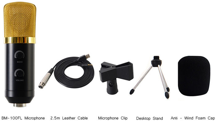 Miniatura: Microfono de condensador USB  BM100FL