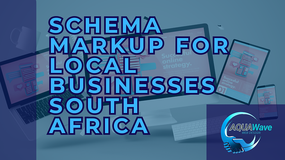 Schema Markup for Local Businesses South Afirca, various devices next to eachother