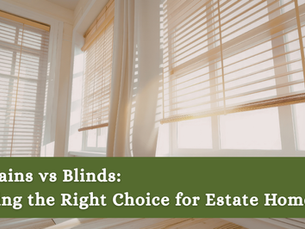 Curtains vs Blinds: Making the Right Choice for Estate Homes, blinds blocking the sun