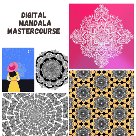digital mandala mastercourse, digital mandala course, learn digital mandala, digital mandala for beginners, digital mandala class