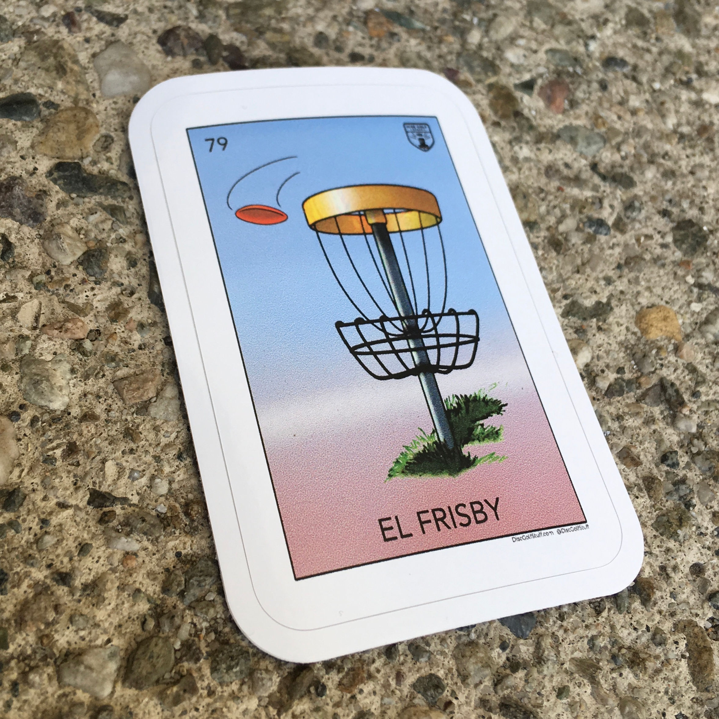 EL FRISBY VINYL STICKER 3" x 2"