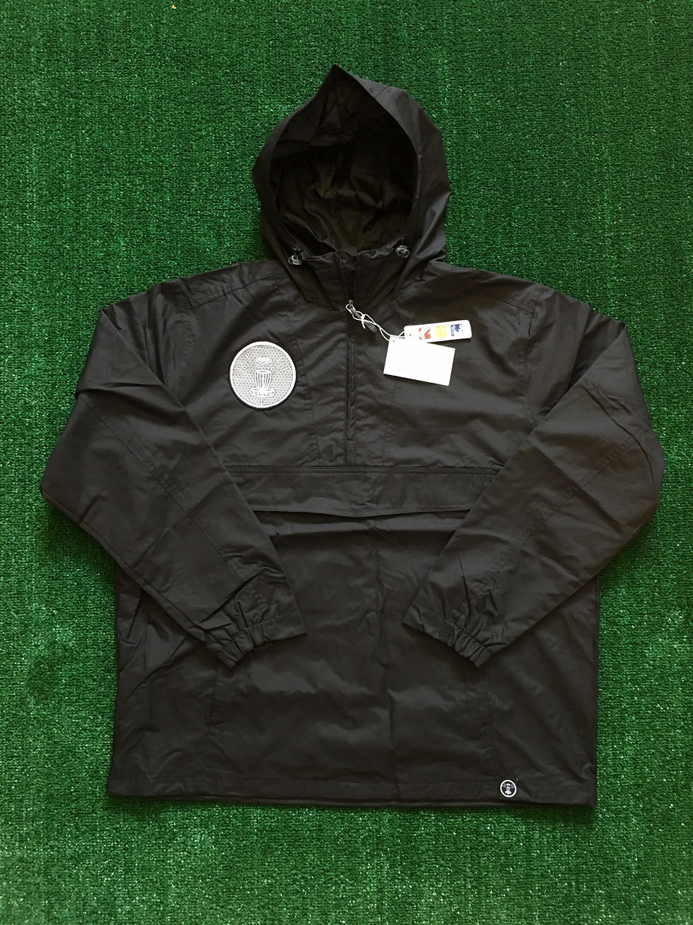 DISC GOLF STUFF LOGO MEN'S LIGHTWEIGHT ANORAK HOODIEJACKET