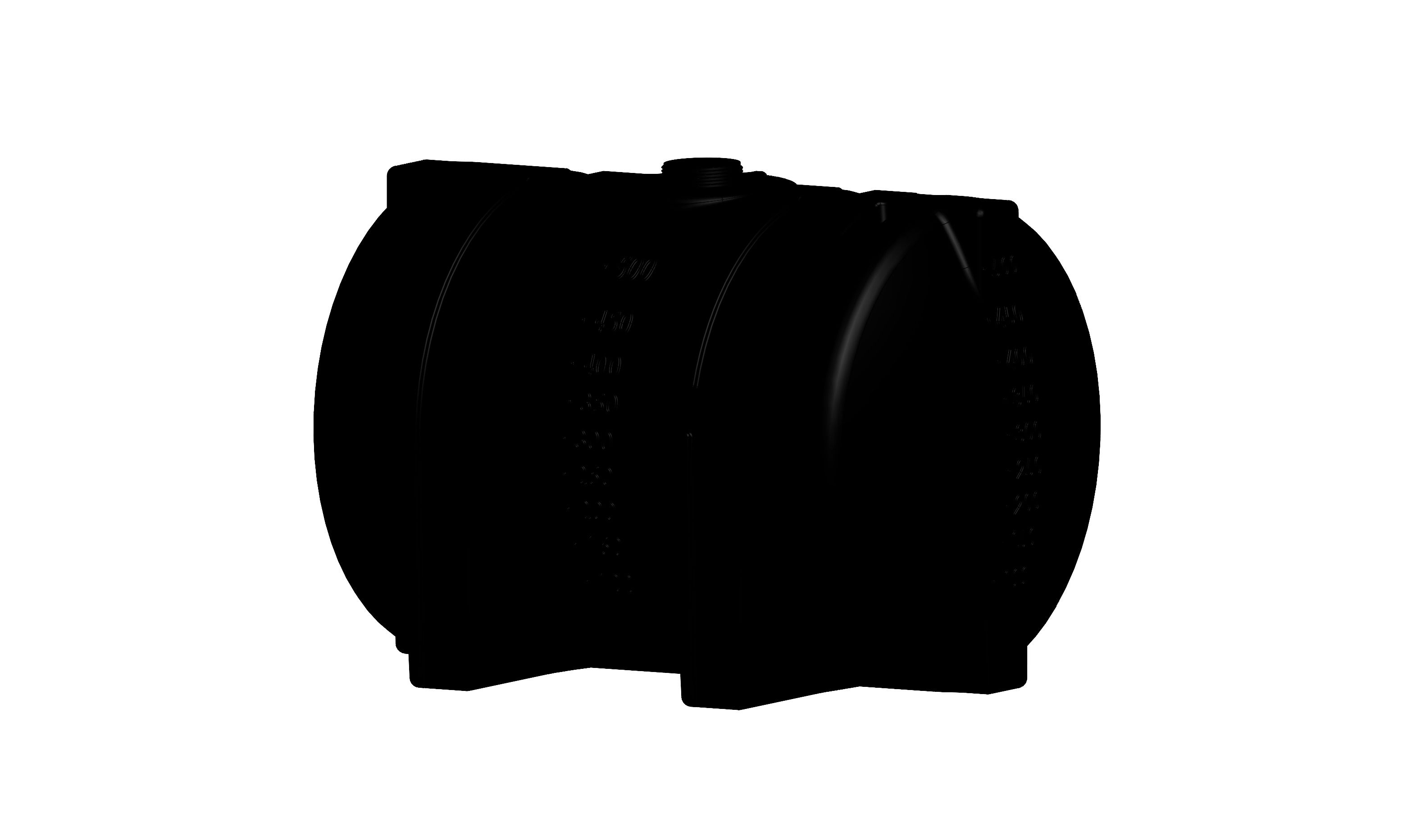 515 Gallon Horizontal Water Tank BLACK