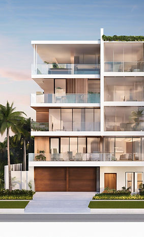 Miami new construction design draft elevation