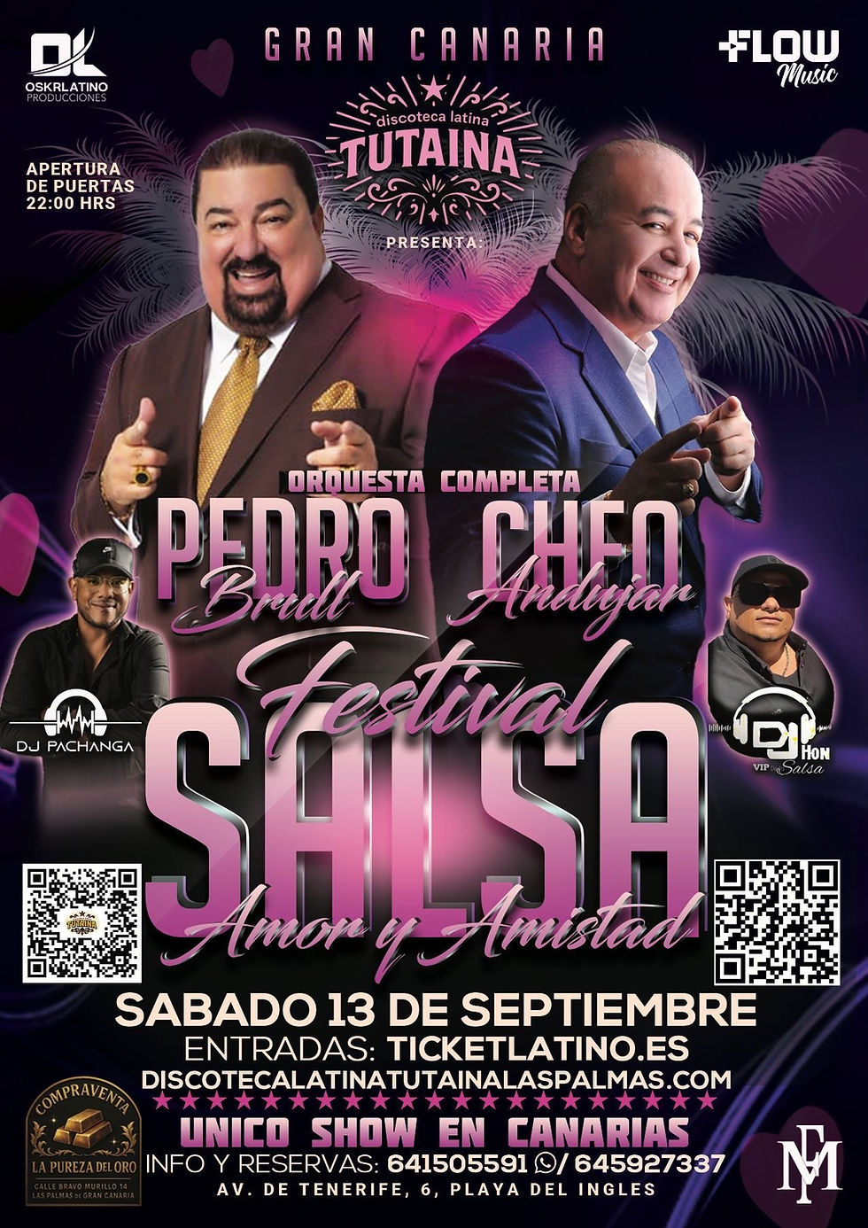 "SALSA, AMOR Y AMISTAD" || PEDRO BRULL Y CHEO ANDUJAR || GRAN CANARIA, PLAYA DEL INGLES