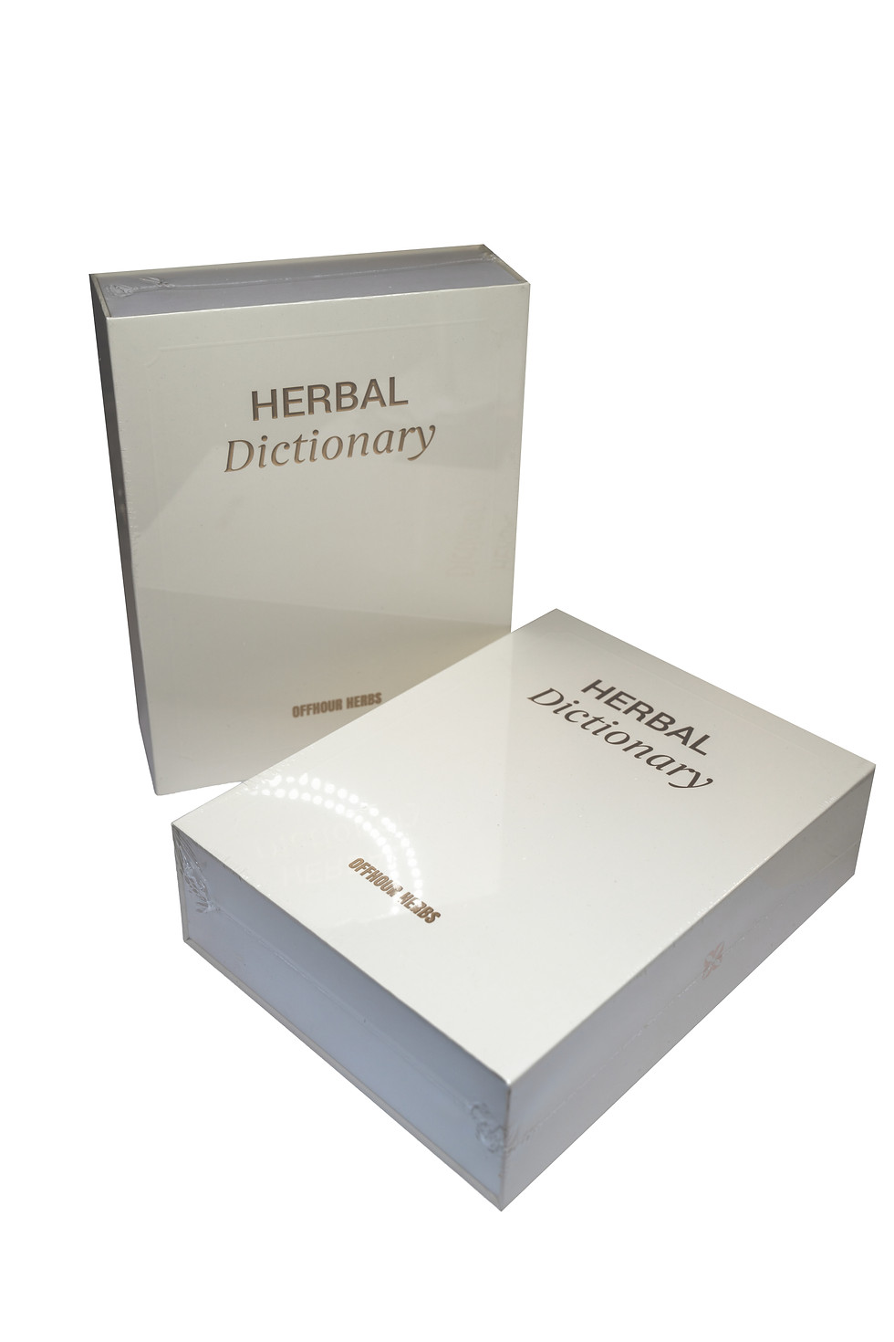 Thumbnail: Herbal Dictionary gift box opened revealing caffeine-free herbal tea sachets
