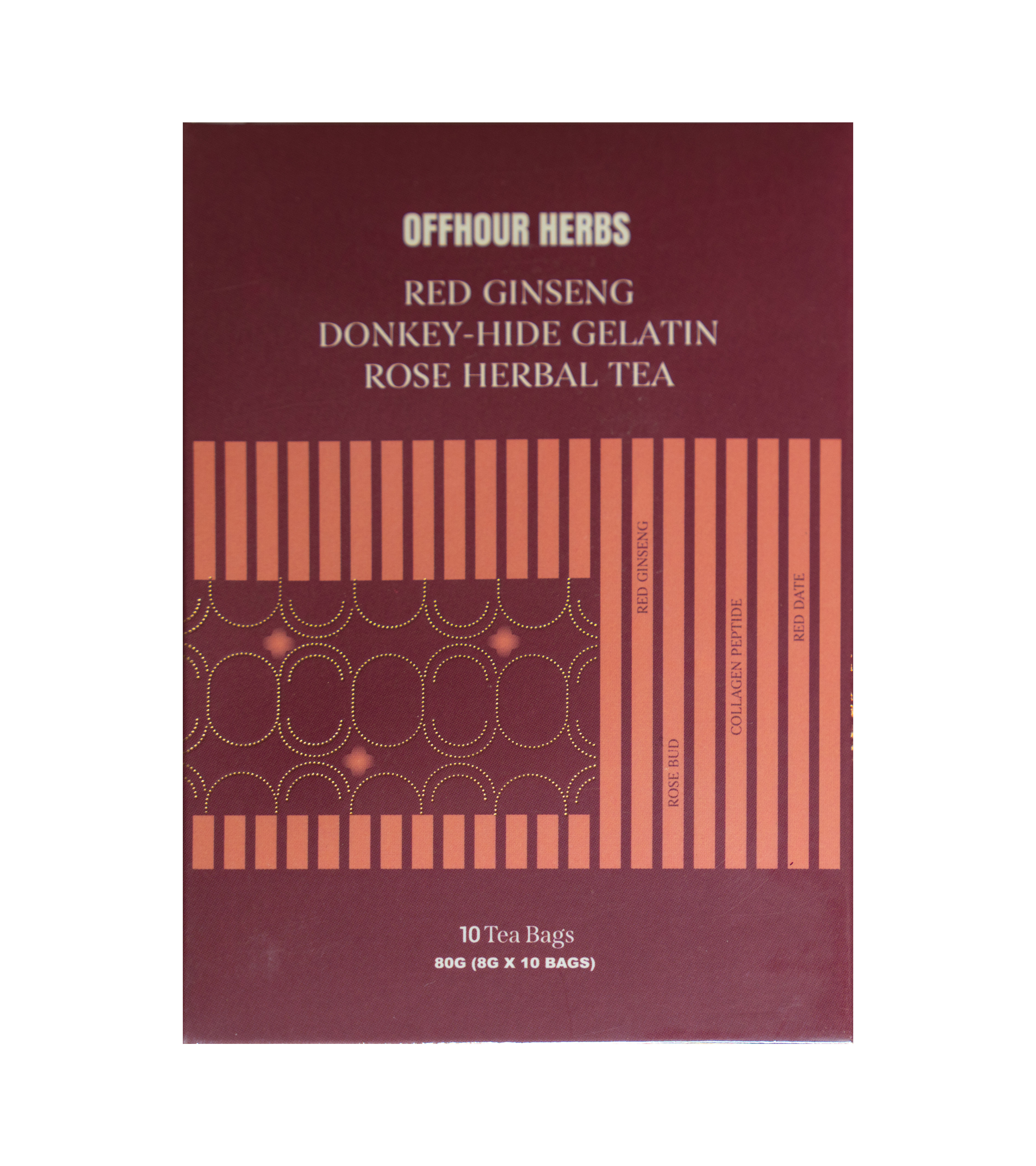 Red Ginseng Collagen Rose Tea