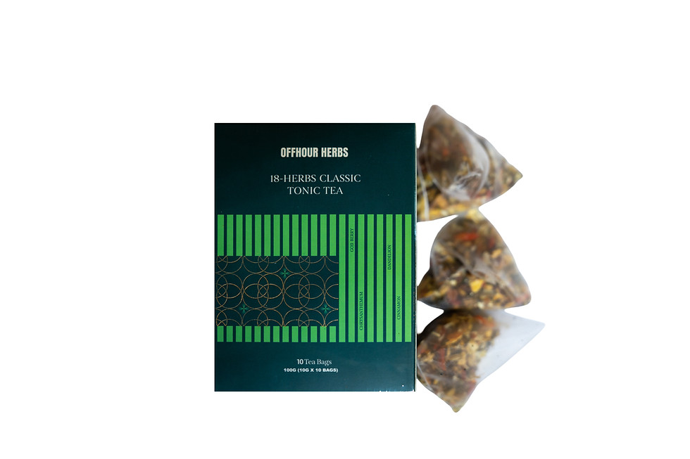 Thumbnail: 18-Herb Classic Tonic caffeine-free herbal tea pyramid sachets