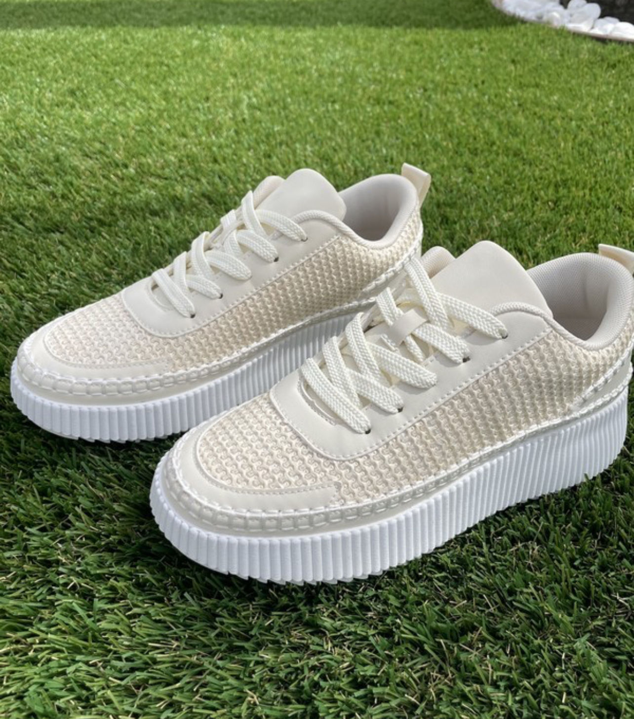 Mesh Nude Sneakers 