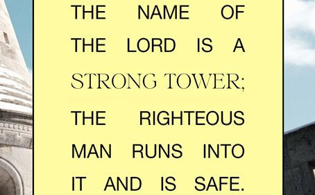 Proverbs 18:10 (NKJV)