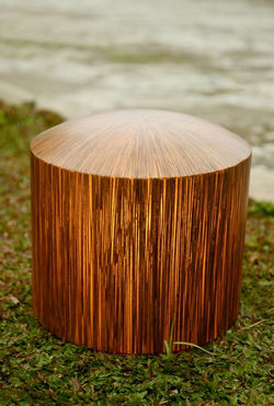 Tropical Hut Stool Outdoor Lamp