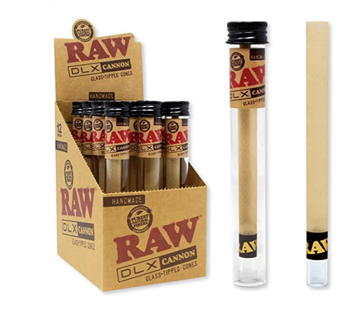 cannon tobacco RAW DLX Glass Tipped Cannon