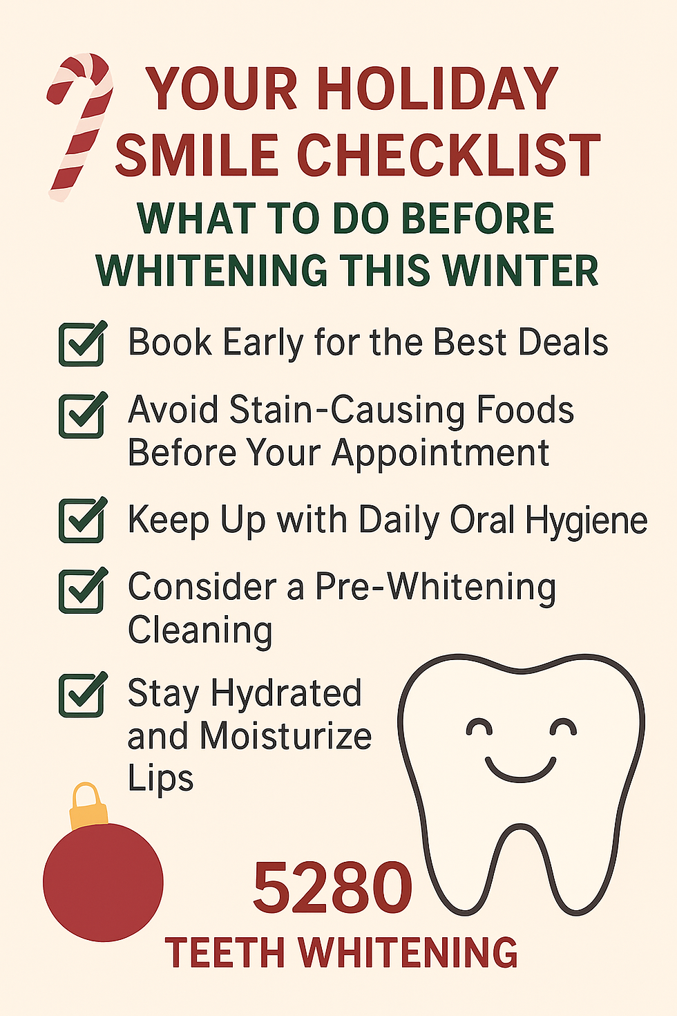 Your Holiday Smile Checklist: What to Do Before Teeth Whitening This Winter
