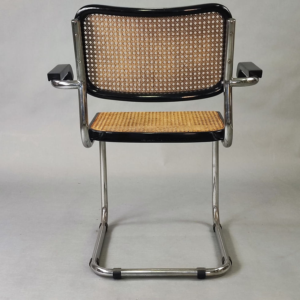 Thumbnail: Set di 4 sedie Cesca con braccioli di Marcel Breuer, '70