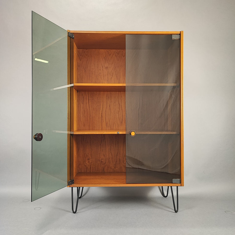 Thumbnail: Teak display cabinet design '60