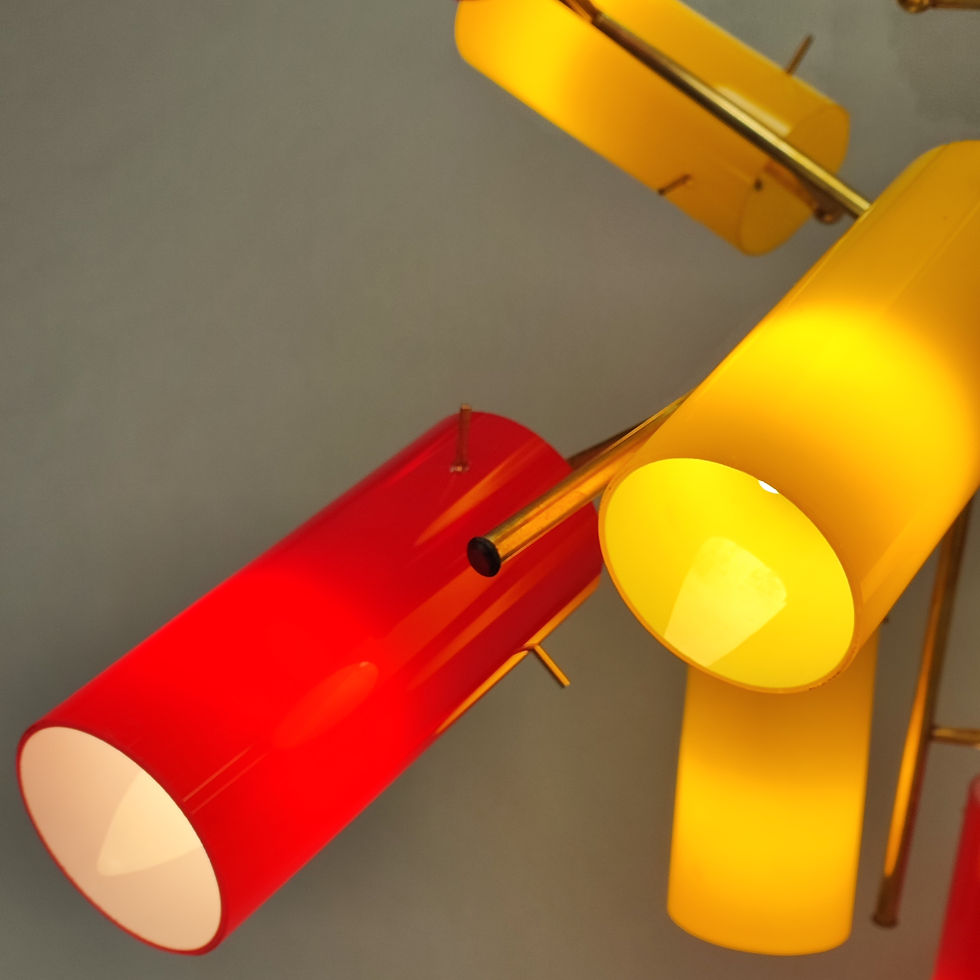 Thumbnail: Italian design chandelier from the 1950s, by Stilnovo