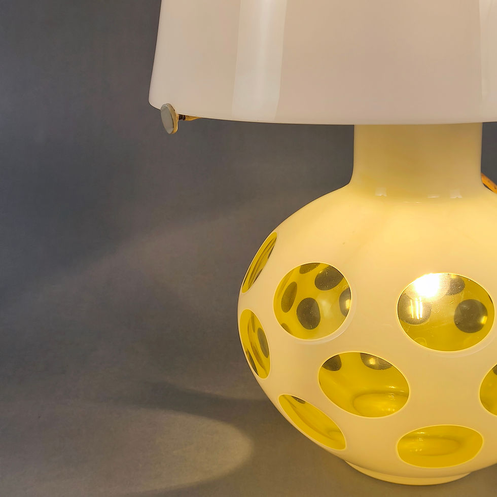 Miniatura: Lampada da Tavolo in Vetro di Murano Carlo Nason per Mazzega design '70
