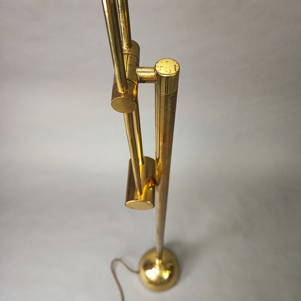 Thumbnail: 80's design brass reading lamp