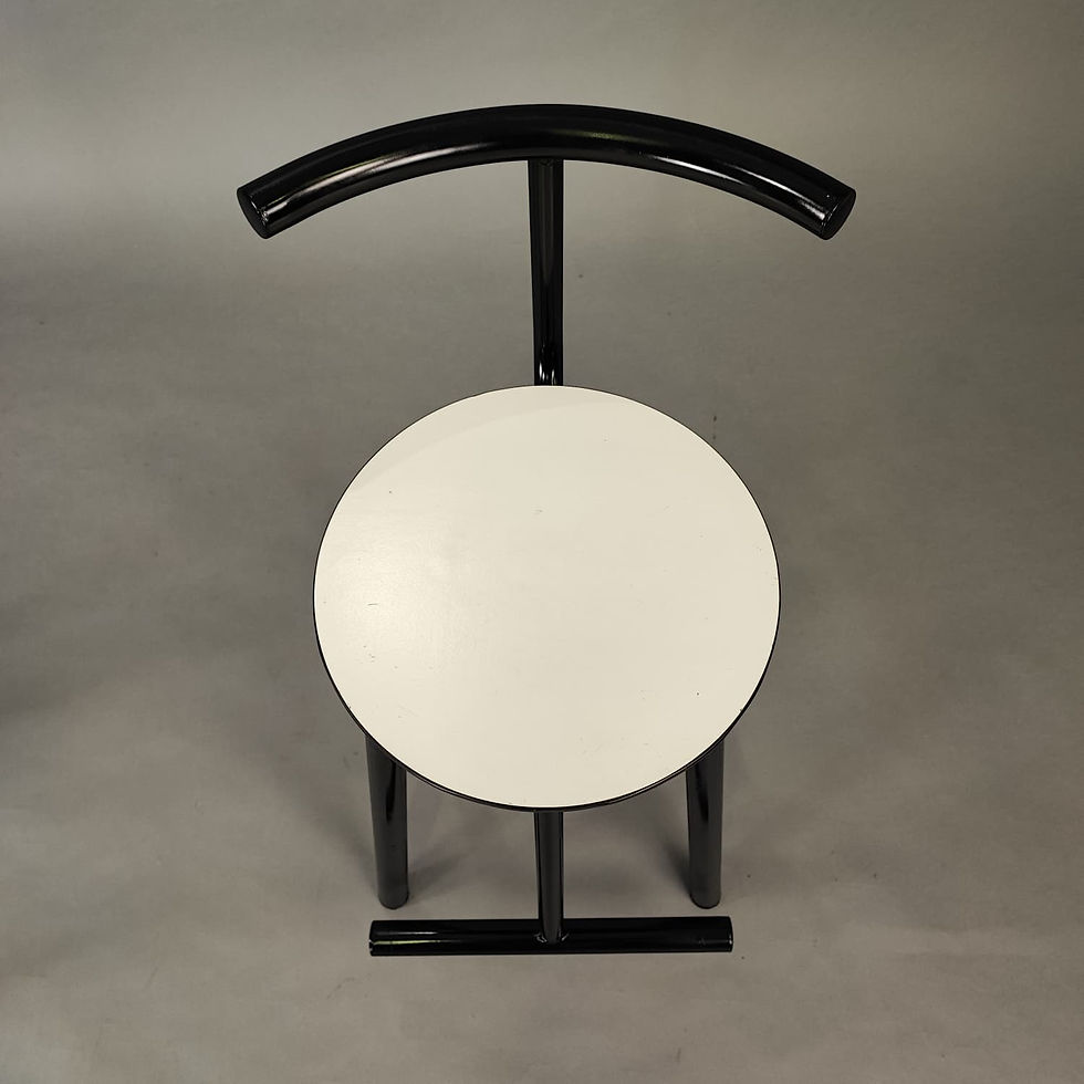 Miniatura: Coppia di sgabelli in metallo design '80 