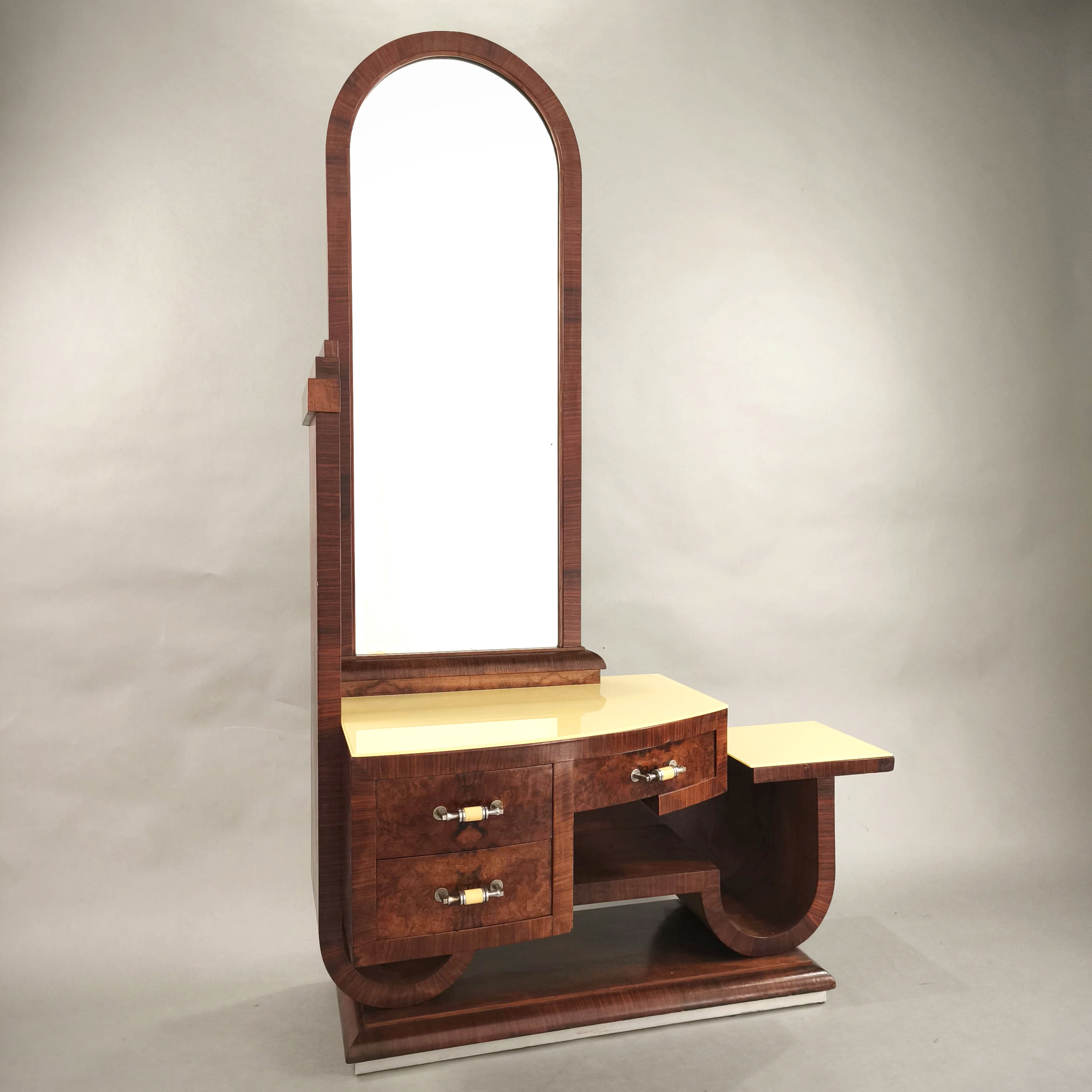 Petineuse con specchio design Art Deco anni '30