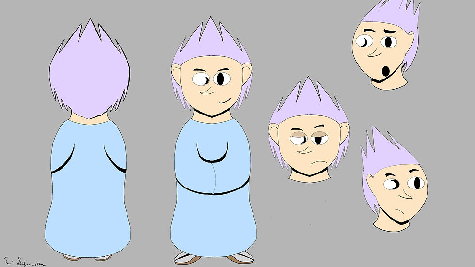 Master Zeke full color character desin sheet