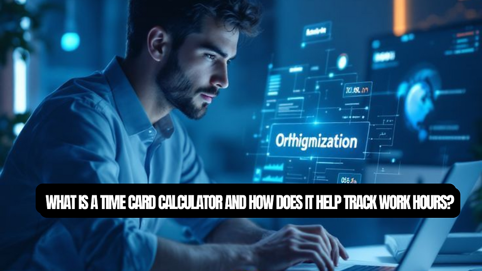 What Is A Time Card Calculator And How Does It Help Track Work Hours?