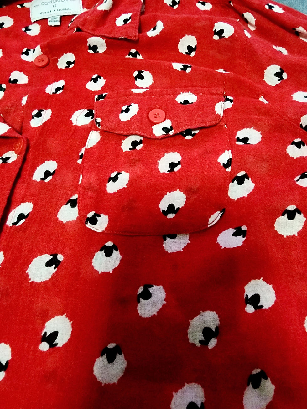 Thumbnail: Front button Cotton long sleeve top