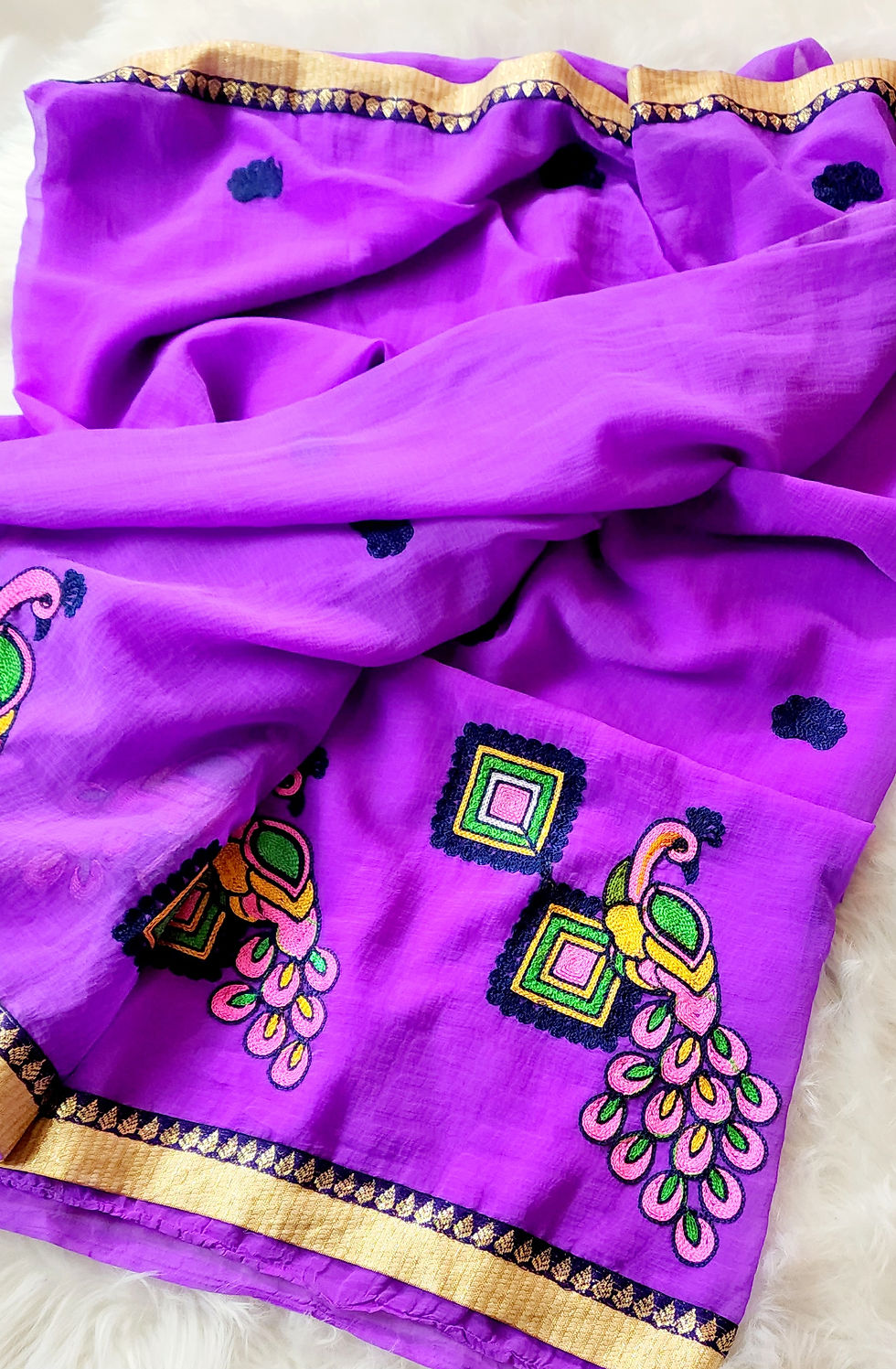Thumbnail: Soft Embroidered
Chiffon Saree